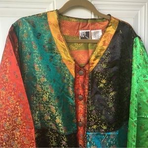 Phool True Patchwork Hippie Boho Jacket Xl mint condition